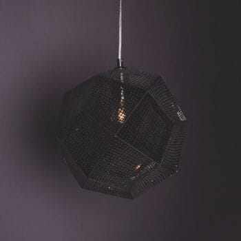 Shiny Disco Ball - Black - 32cm