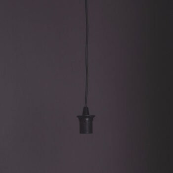 Pendant - 3 Pin - Black - 2m (with out globe)