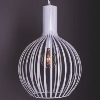 Onion - White - Large pendant